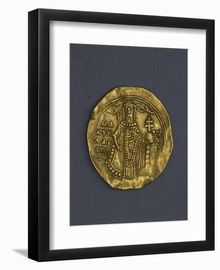 Denarius of Manuel I Komnenos, Byzantine Emperor, Verso. Byzantine Coins, 12th Century-null-Framed Premium Giclee Print