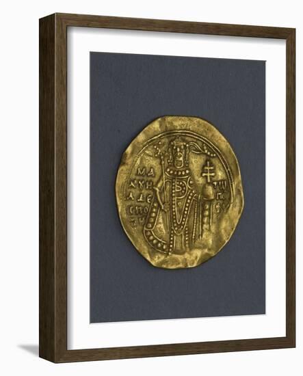 Denarius of Manuel I Komnenos, Byzantine Emperor, Verso. Byzantine Coins, 12th Century-null-Framed Giclee Print