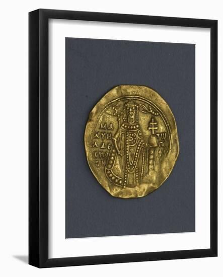 Denarius of Manuel I Komnenos, Byzantine Emperor, Verso. Byzantine Coins, 12th Century-null-Framed Giclee Print