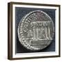 Denarius of Octavian Depicting Temple Dedicated to Deified Julius Caesar, 37-33 BC-null-Framed Giclee Print