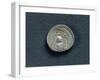 Denarius of the Moneyer Titus Carisius Depicting Coinage Tools, 45 B.C., Republican Age, Silver-null-Framed Giclee Print