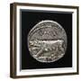 Denarius with Capitoline Wolf, Roman Coins-null-Framed Giclee Print