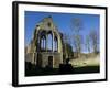 Denbighshire, Llangollen, the Striking Remains of Valle Crucis Abbey, Wales-John Warburton-lee-Framed Photographic Print