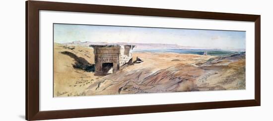 Dendera, 1867-Edward Lear-Framed Premium Giclee Print