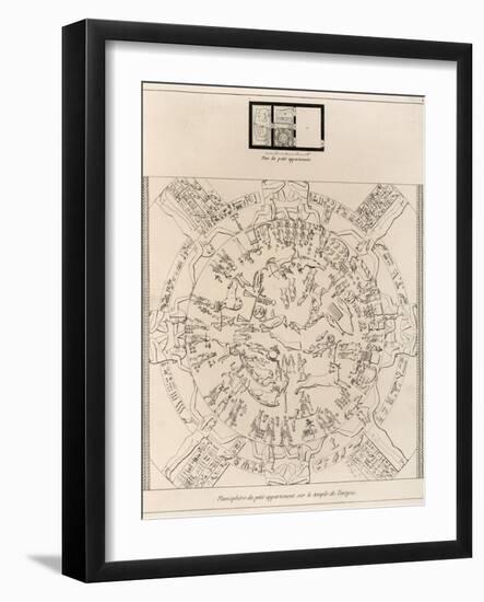 Dendera Zodiac From the Temple of Hathor-null-Framed Photographic Print