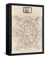 Dendera Zodiac From the Temple of Hathor-null-Framed Stretched Canvas