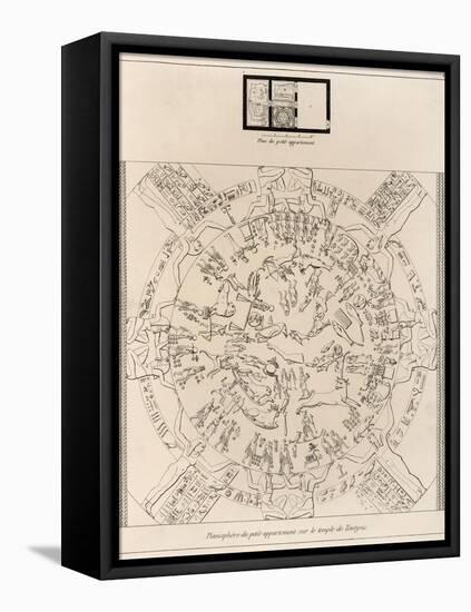 Dendera Zodiac From the Temple of Hathor-null-Framed Stretched Canvas