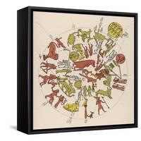Denderah Zodiac-null-Framed Stretched Canvas