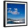 Denia Alicante Marina Boats in Blue Mediterranean Spain-holbox-Framed Photographic Print