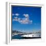 Denia Alicante Marina Boats in Blue Mediterranean Spain-holbox-Framed Photographic Print