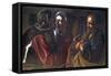 Denial of St. Peter-Caravaggio-Framed Stretched Canvas