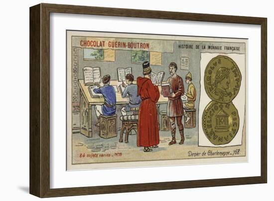 Denier of Charlemagne, 768-null-Framed Giclee Print