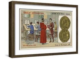 Denier of Charlemagne, 768-null-Framed Giclee Print