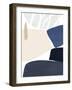 Denim and Sand II-Victoria Barnes-Framed Art Print