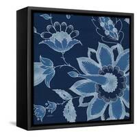 Denim Floral 1-Diane Stimson-Framed Stretched Canvas