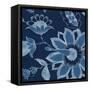 Denim Floral 1-Diane Stimson-Framed Stretched Canvas