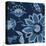 Denim Floral 1-Diane Stimson-Stretched Canvas