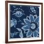 Denim Floral 1-Diane Stimson-Framed Art Print