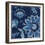 Denim Floral 1-Diane Stimson-Framed Art Print