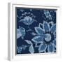 Denim Floral 1-Diane Stimson-Framed Art Print