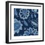 Denim Floral 2-Diane Stimson-Framed Premium Giclee Print