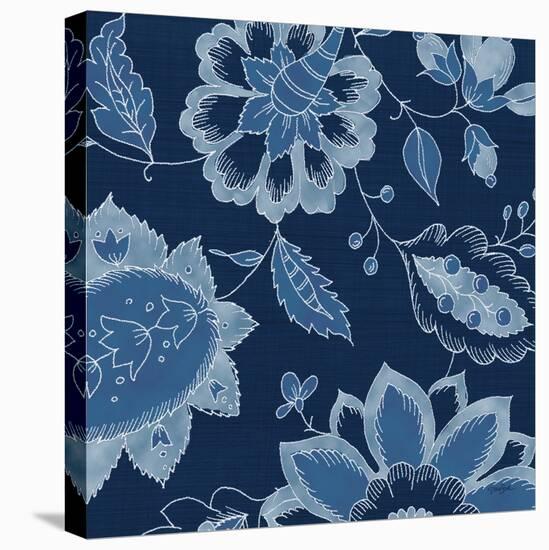 Denim Floral 2-Diane Stimson-Stretched Canvas