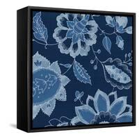 Denim Floral 2-Diane Stimson-Framed Stretched Canvas