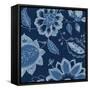 Denim Floral 2-Diane Stimson-Framed Stretched Canvas