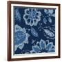 Denim Floral 2-Diane Stimson-Framed Art Print