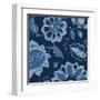 Denim Floral 2-Diane Stimson-Framed Art Print