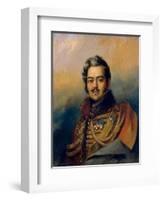 Denis Davydov, Russian Soldier and Poet, C1828-George Dawe-Framed Giclee Print