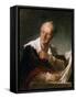 Denis Diderot, 18th Century French Man of Letters and Encyclopaedist, C1755-1784-Jean-Honore Fragonard-Framed Stretched Canvas