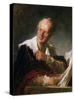 Denis Diderot, 18th Century French Man of Letters and Encyclopaedist, C1755-1784-Jean-Honore Fragonard-Stretched Canvas