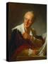 Denis Diderot, French Writer-Jean-Honoré Fragonard-Stretched Canvas