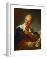 Denis Diderot, French Writer-Jean-Honoré Fragonard-Framed Giclee Print