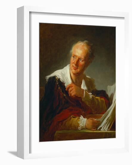 Denis Diderot, French Writer-Jean-Honoré Fragonard-Framed Giclee Print