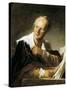 Denis Diderot-Jean-Honoré Fragonard-Stretched Canvas