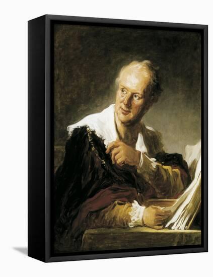 Denis Diderot-Jean-Honoré Fragonard-Framed Stretched Canvas