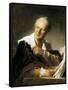 Denis Diderot-Jean-Honoré Fragonard-Framed Stretched Canvas