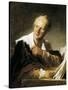 Denis Diderot-Jean-Honoré Fragonard-Stretched Canvas