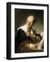 Denis Diderot-Jean-Honoré Fragonard-Framed Art Print