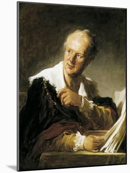 Denis Diderot-Jean-Honoré Fragonard-Mounted Art Print