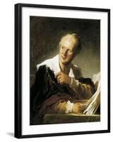 Denis Diderot-Jean-Honoré Fragonard-Framed Art Print