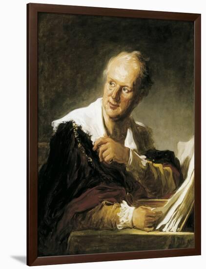 Denis Diderot-Jean-Honoré Fragonard-Framed Art Print