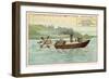 Denis Papin's First Steam Powered Boat, 18th Century-null-Framed Giclee Print