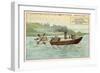 Denis Papin's First Steam Powered Boat, 18th Century-null-Framed Giclee Print