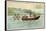 Denis Papin's First Steam Powered Boat, 18th Century-null-Framed Stretched Canvas