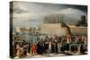 Denis van Alsloot / 'Skating Masquerade, or Carnival on Ice at the Kipdorppoort Moats in Antwerp...-DENIS VAN ALSLOOT-Stretched Canvas