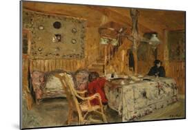 Denise Natanson and Marcelle Aron at the Summer House, Villerville, Normandie-Edouard Vuillard-Mounted Giclee Print