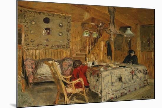 Denise Natanson and Marcelle Aron at the Summer House, Villerville, Normandie-Edouard Vuillard-Mounted Giclee Print